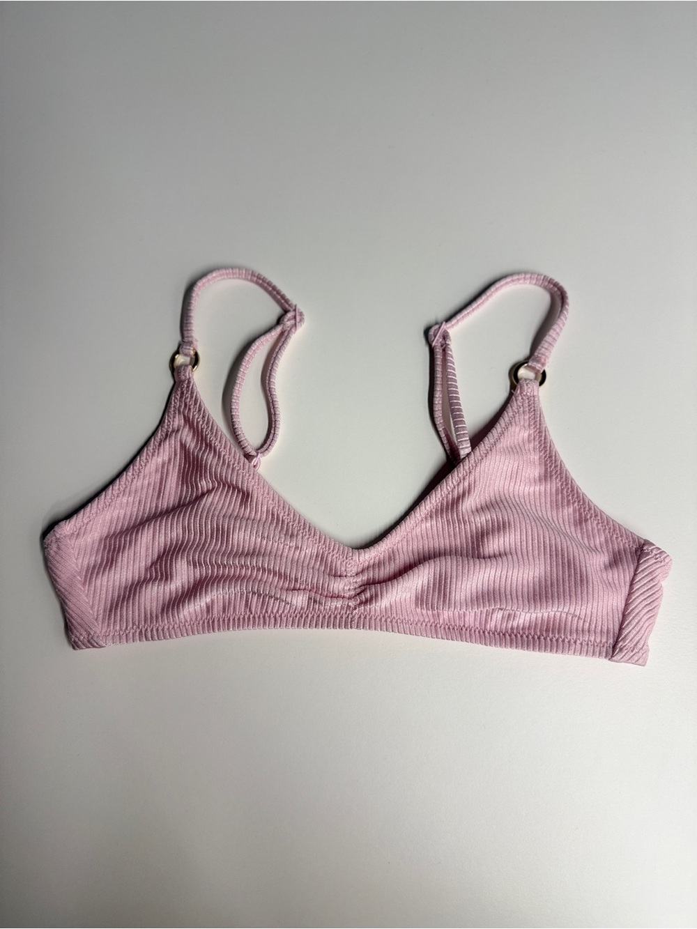 aerie Ribbed Bralette in Light Pink